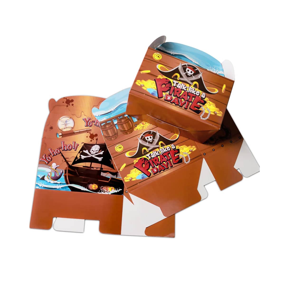 Pirate Treasure Chest Candy Gift Boxes, Pack of 12 Party Favour Supplies - view 2