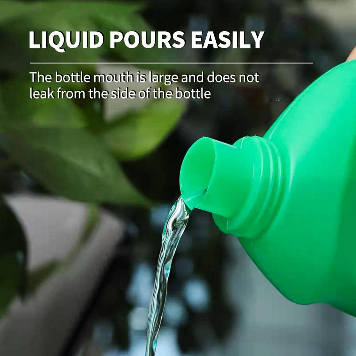 Plastic Fertilizer Bottles - 500 ml, 50 Pack, Green - view 4