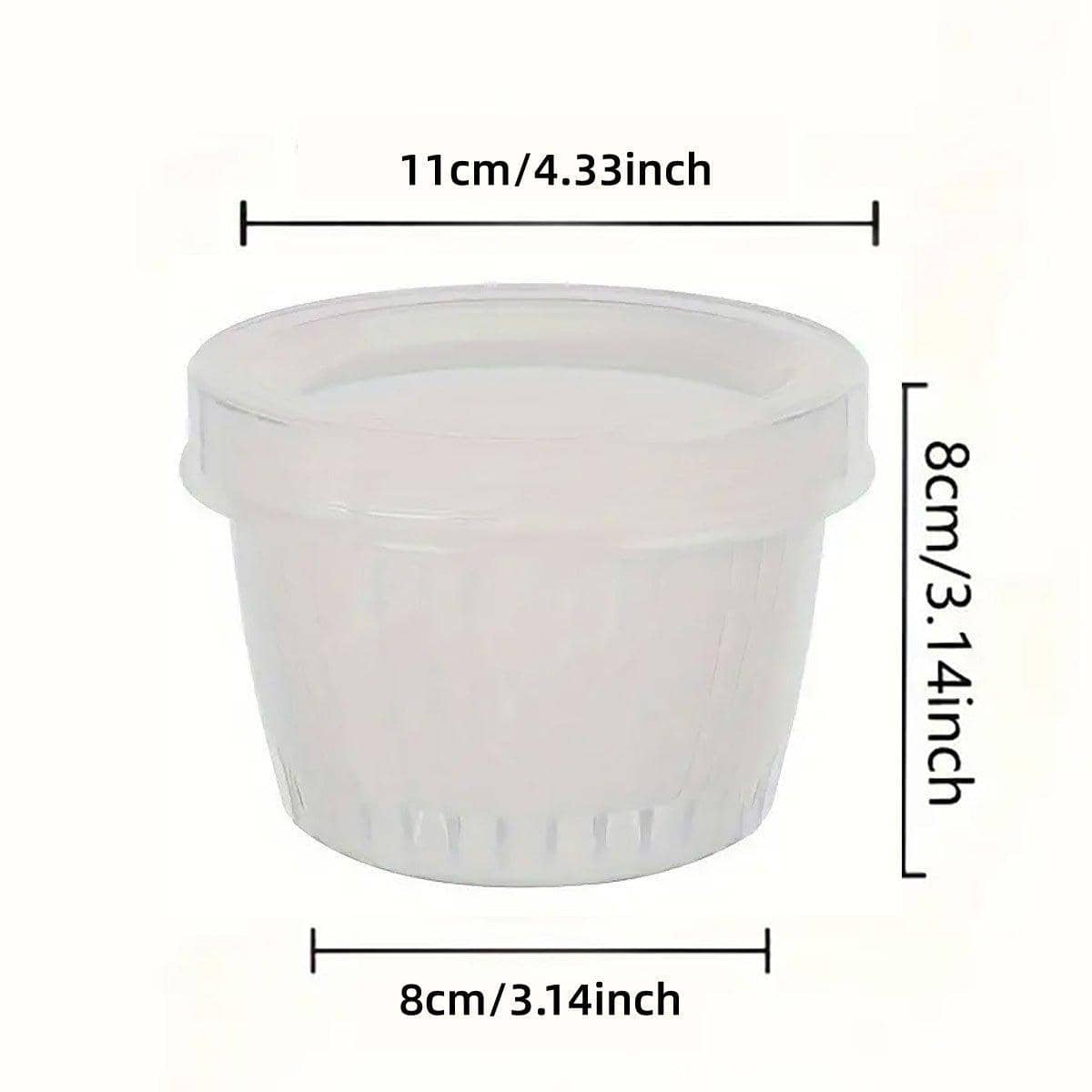 Plastic Fridge Storage Containers with Lids and Drainage Layer - Pack of 5 - view 3