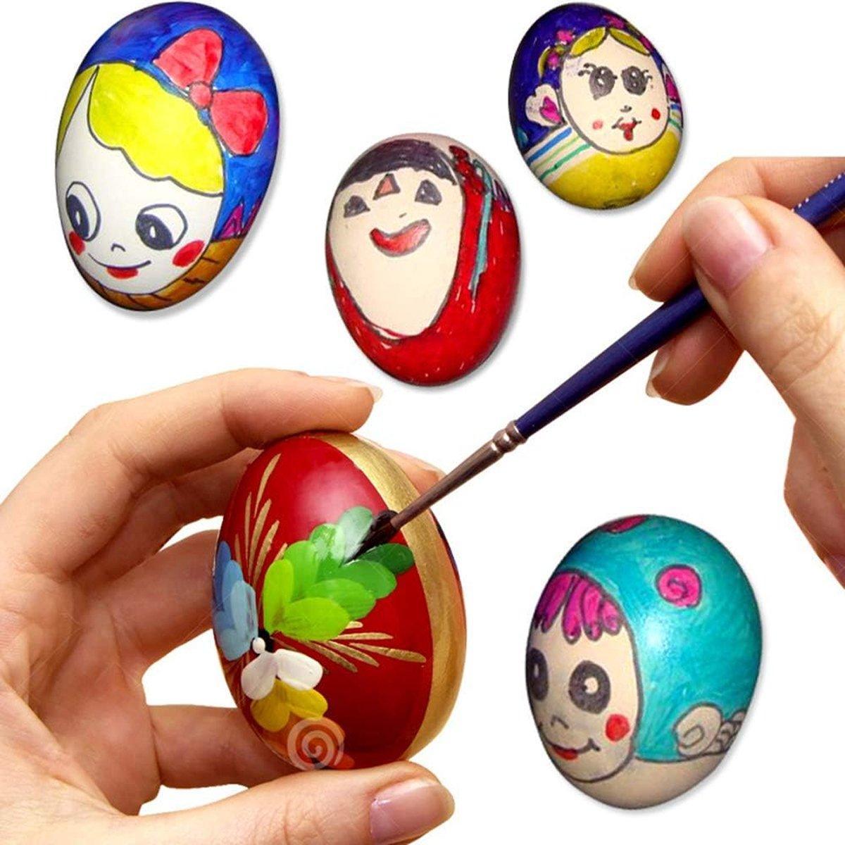 Plastic Painting Eggs for DIY Craft - Pack of 6 - view 5