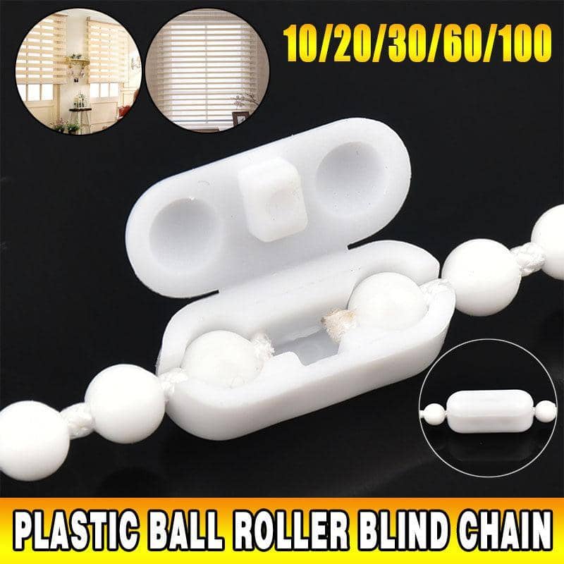 Plastic Roller Blind Chain Connector Joiner - White, Pack of 30 - view 2