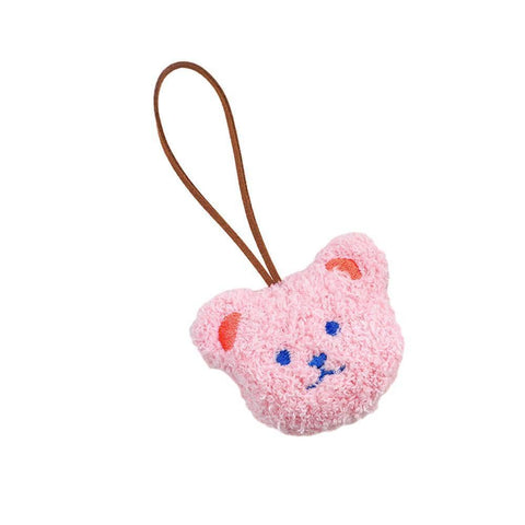 Plush Bear Bag Charm Pendant - Pink