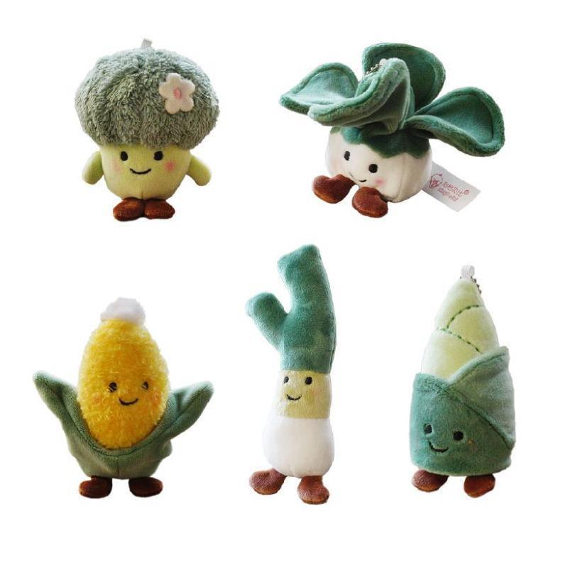 Plush Vegetable Keychain Soft Stuffed Toy Keyring - Bamboo Shoots - view 3