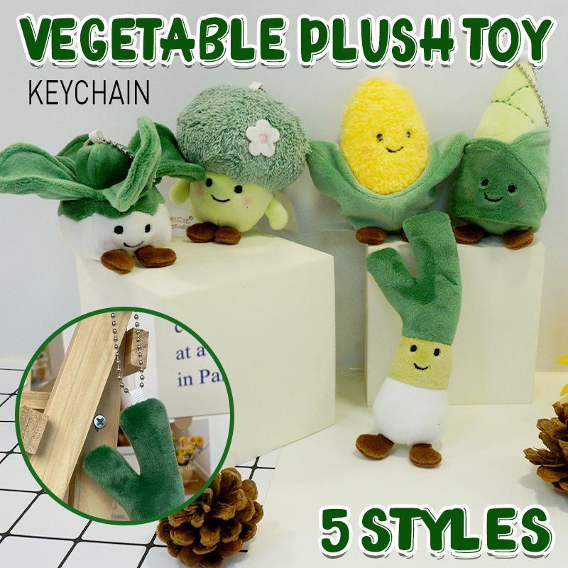 Plush Vegetable Keychain Soft Stuffed Toy Keyring - Brocoli - view 2