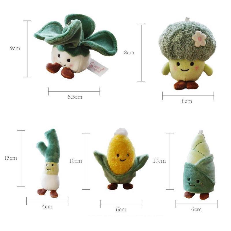 Plush Vegetable Keychain Soft Stuffed Toy Keyring - Brocoli - view 9