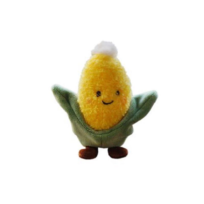Plush Vegetable Keychain Soft Stuffed Toy Keyring - Corn