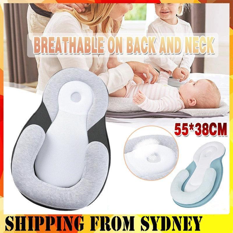 Portable Baby Nest Bed, Folding Newborn Cot Mattress for Travel - Blue - view 13