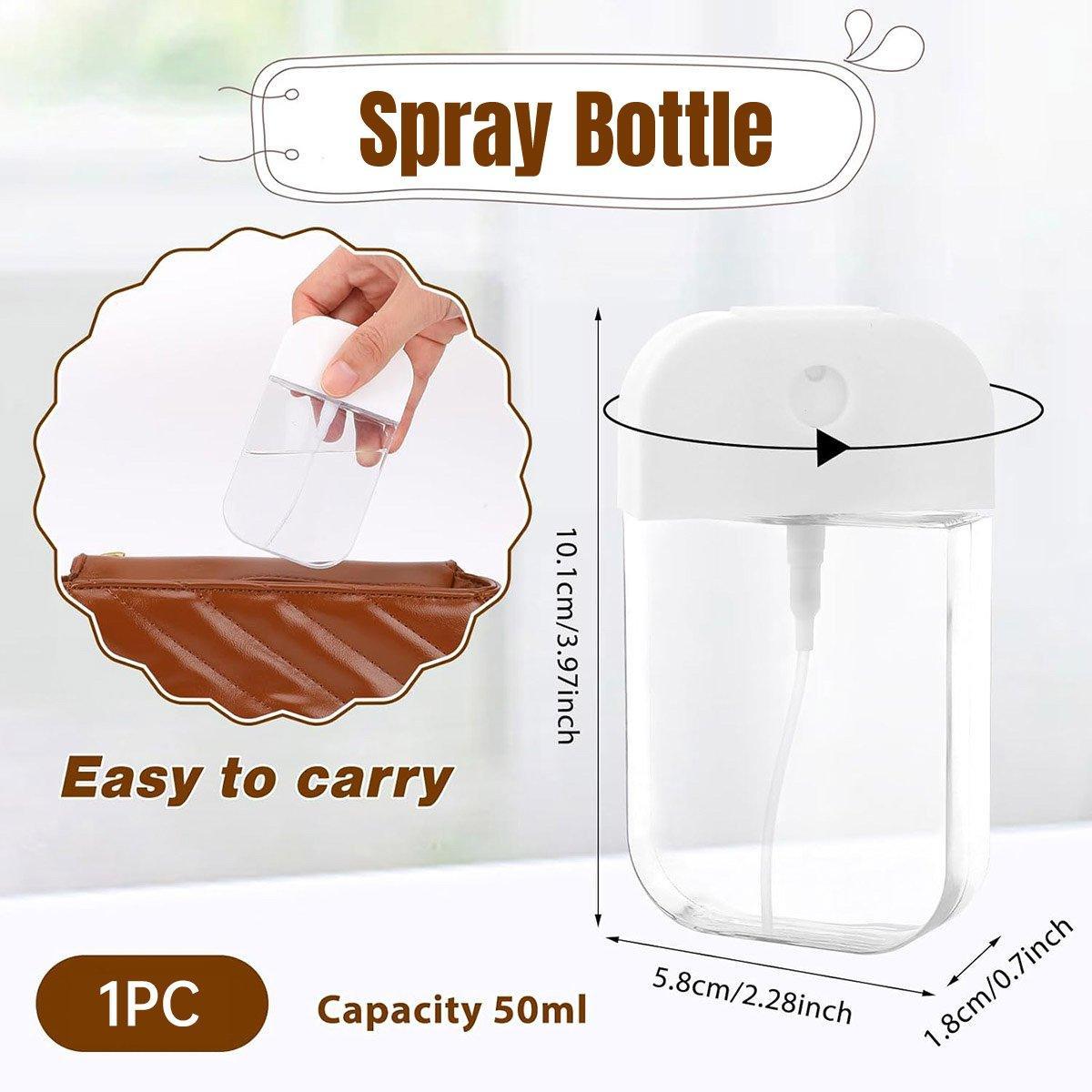 Portable Card Spray Bottle, 50 ml Refillable Travel Bottle