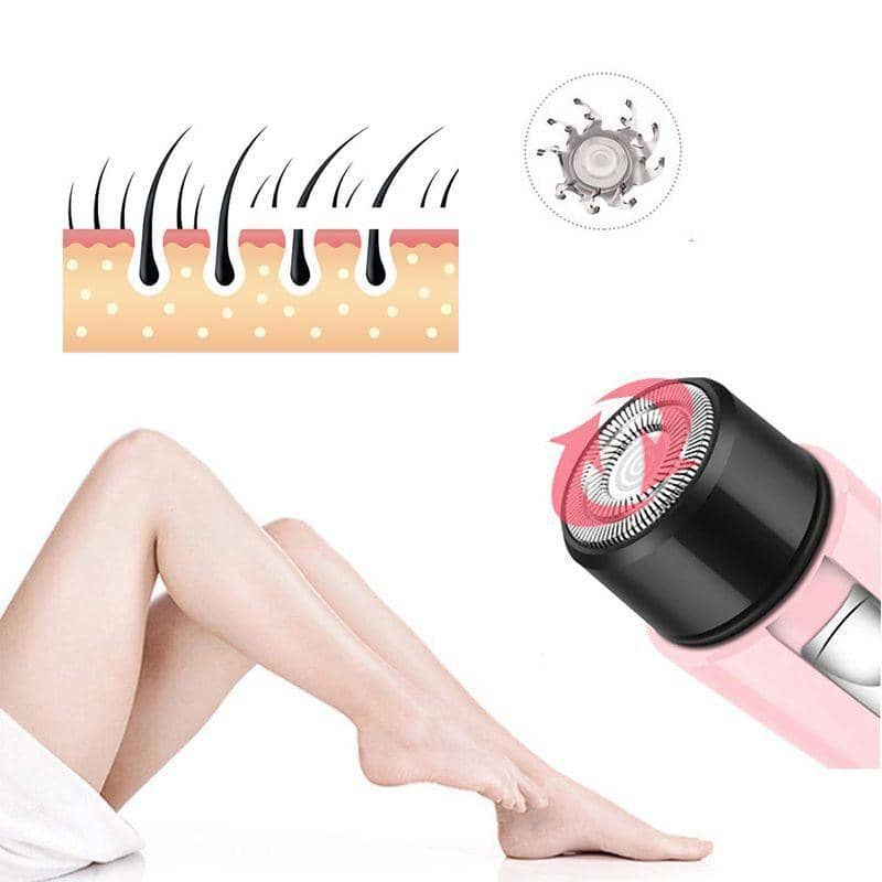 Portable Electric Hair Remover for Women, Face, Bikini, Legs and Underarms - view 4