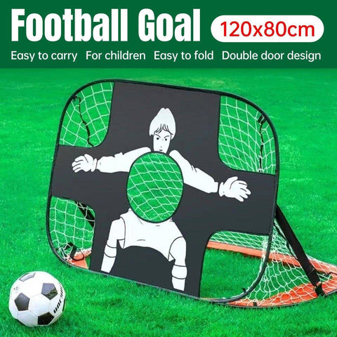 Portable Foldable 2-In-1 Soccer and Tennis Training Rack