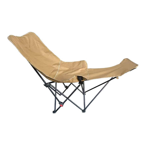 Portable Folding Adjustable Camping Recliner Chair - Khaki