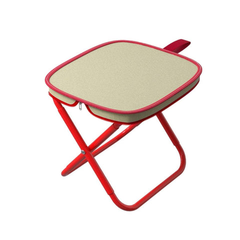 Portable Folding Camping Stool Outdoor Bench with Carry Bag - Medium 26 x 23 x 26 cm