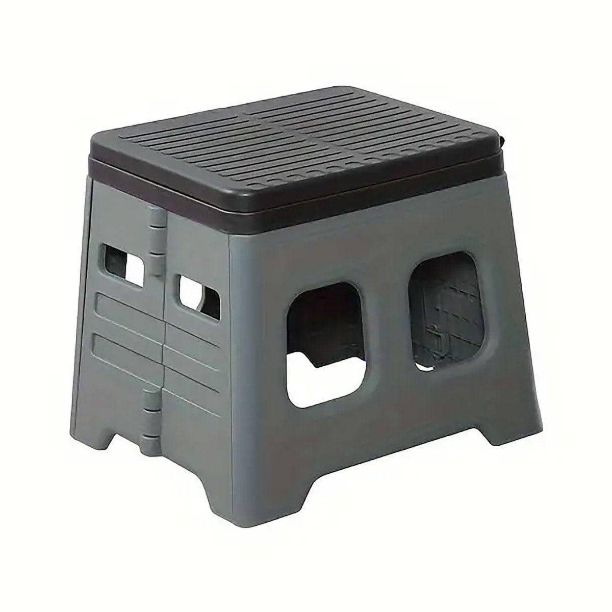 Portable Folding Outdoor Travel Toilet for Camping and Hiking - Grey