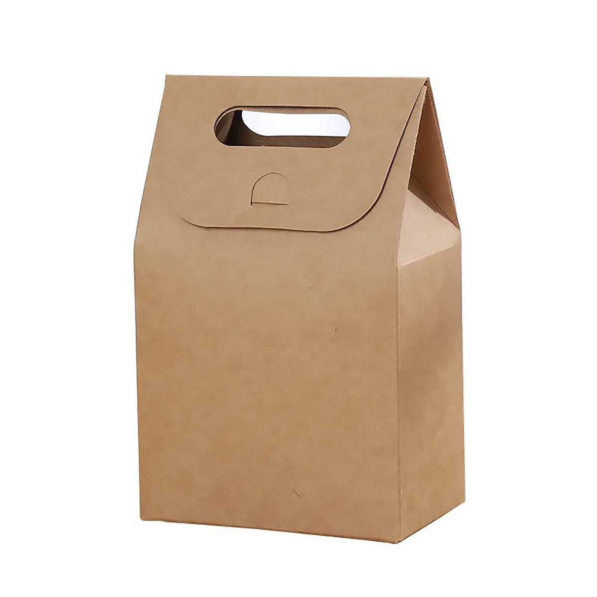 Portable Kraft Paper Gift Boxes with Handle, Set of 50 for Birthdays and Holidays - view 2