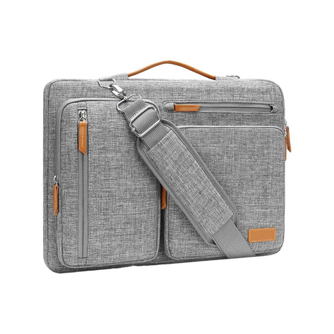 Portable Laptop Shoulder Bag, Oxford Cloth - Grey
