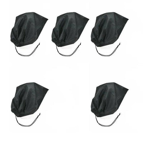 Portable Non Woven Shoe Bag Drawstring Travel Pouch 29 x 36 cm, Pack of 5