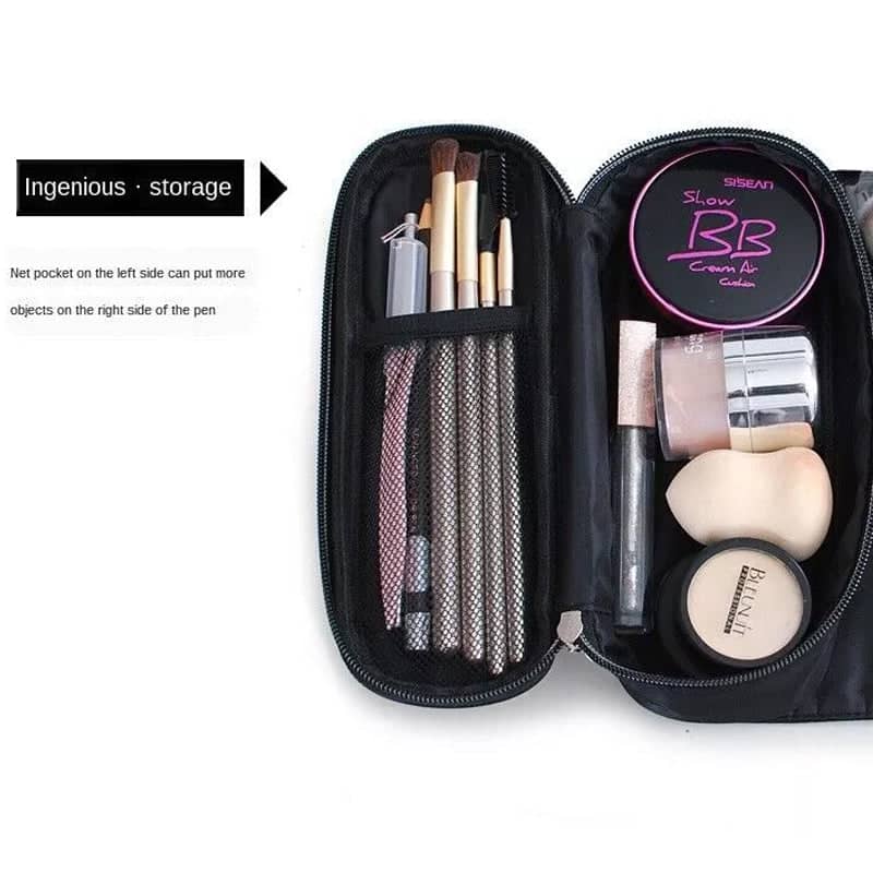Portable Roll-Up Makeup Brush Bag, Cosmetic Organiser Pouch for Travel - view 4