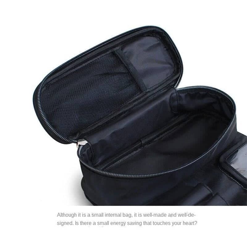 Portable Roll-Up Makeup Brush Bag, Cosmetic Organiser Pouch for Travel - view 5