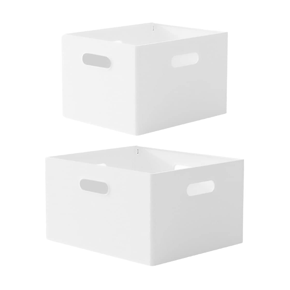 Portable Storage Box White without Lid for Home Use - M, 30 x 24.8 x 19.5 cm - view 3