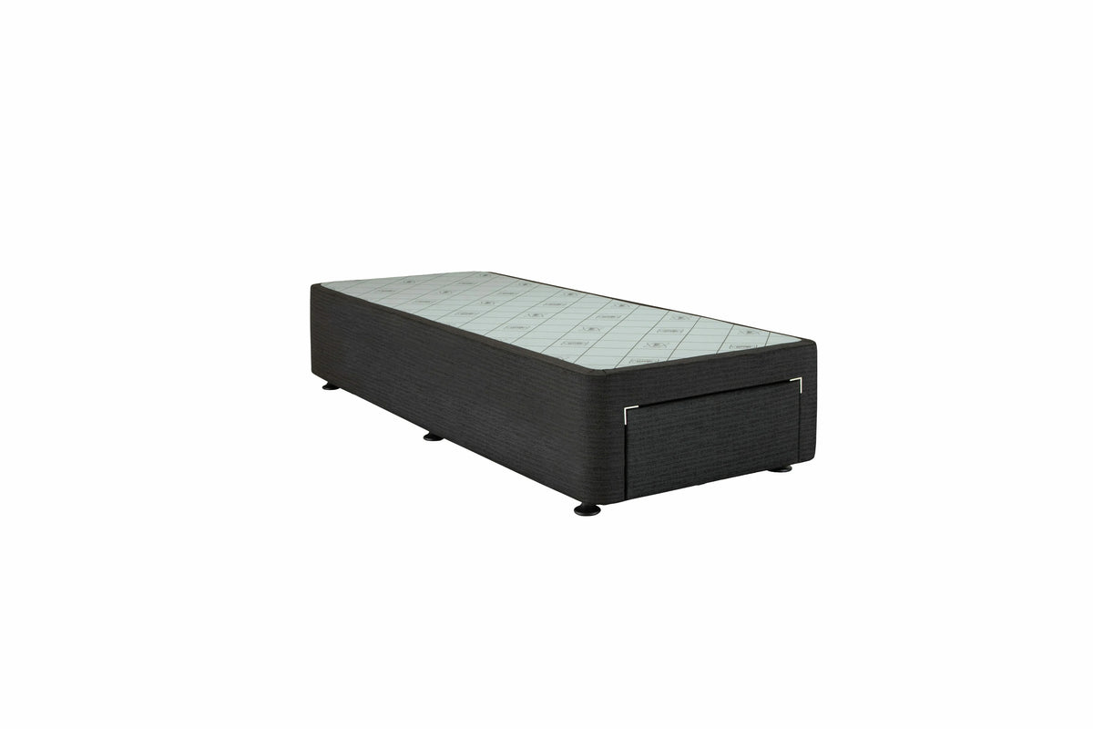 Sealy Long Single Spacesaver Base Front Drawer - Black Fabric, Patented Module Support - 728177