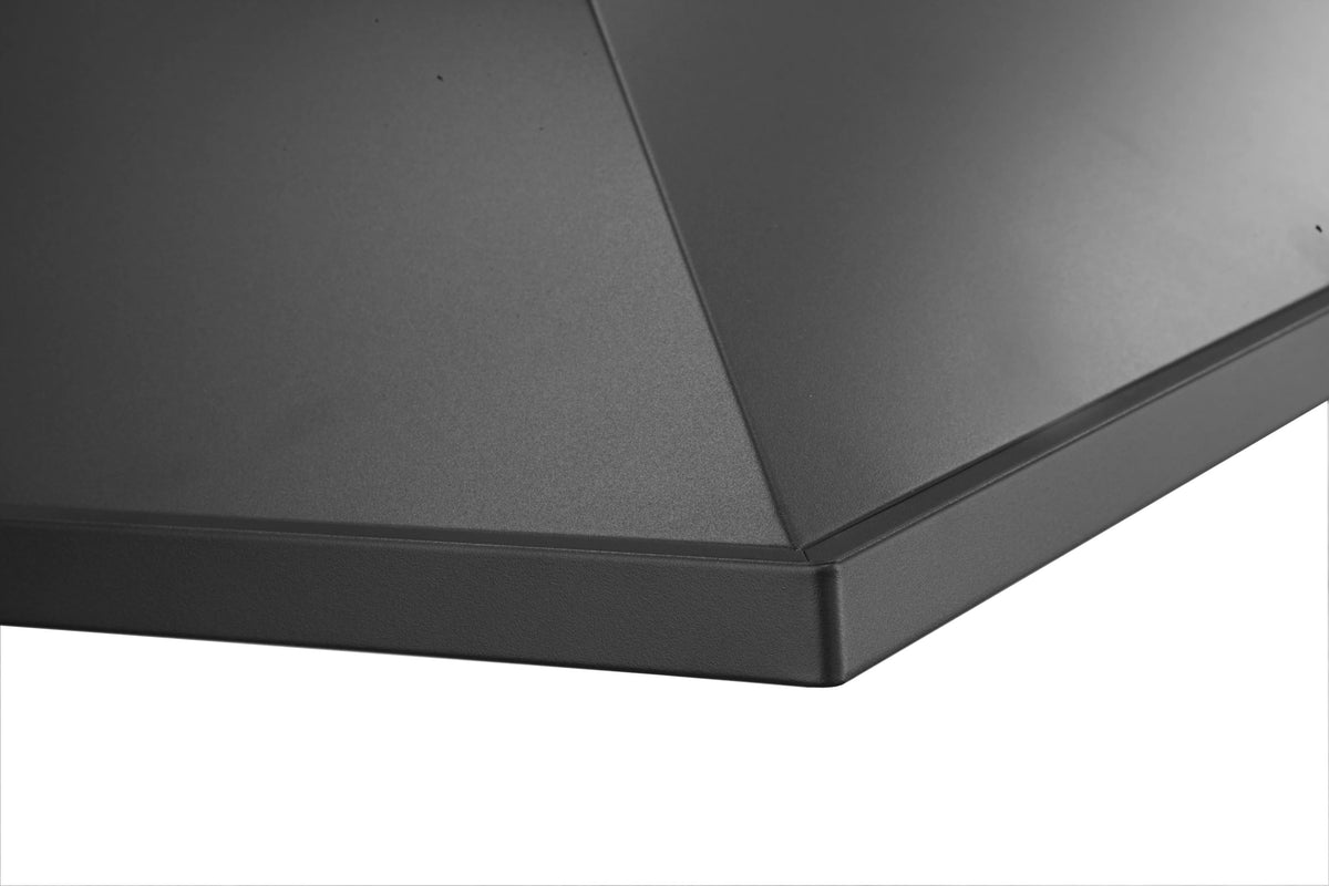 Artusi 90cm Canopy Rangehood - Anthracite Enamel Finish, 500m³/h, Dishwasher-Safe Filters, LED - ACH935B