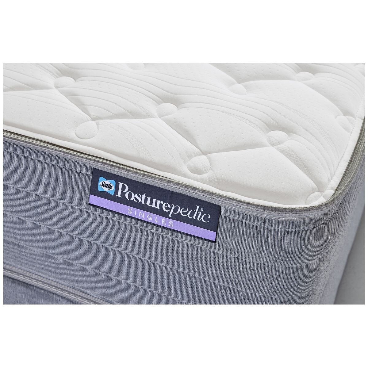 Sealy Posturepedic Baxter Firm King Single Mattress - AlignSupport Coils, EdgeGuard Edges - BAX-FRM-KSG
