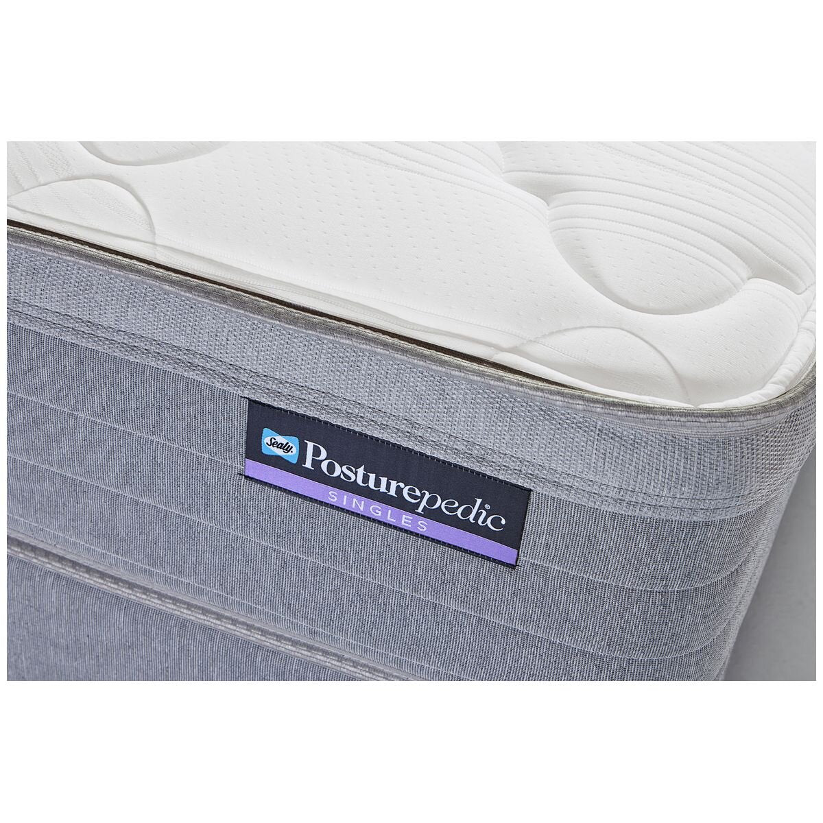 Sealy Baxter single mattress - plush feel, 364 coils, AlignSupport and EdgeGuard - BAX-PLU-SGL