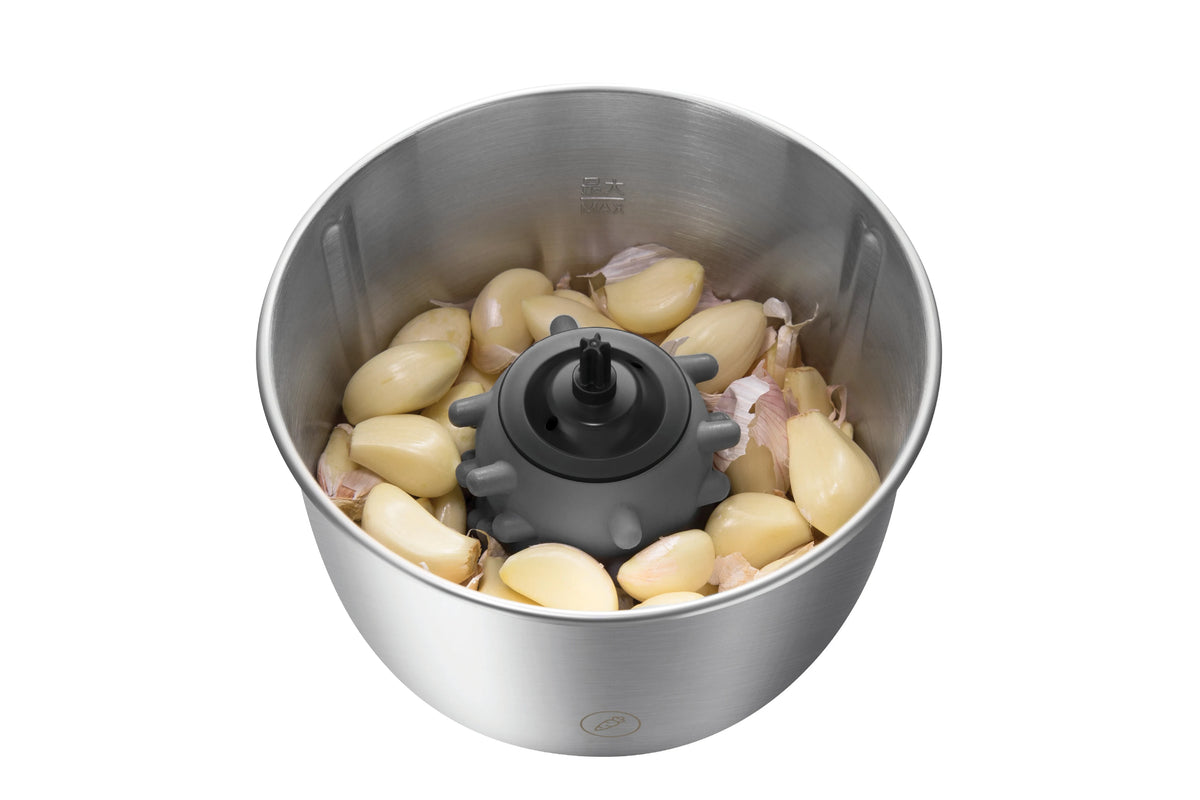 Morphy Richards Stainless Steel Chopper - 350W, Three Stackable Bowls, One-Button Operation - MRCH35WT