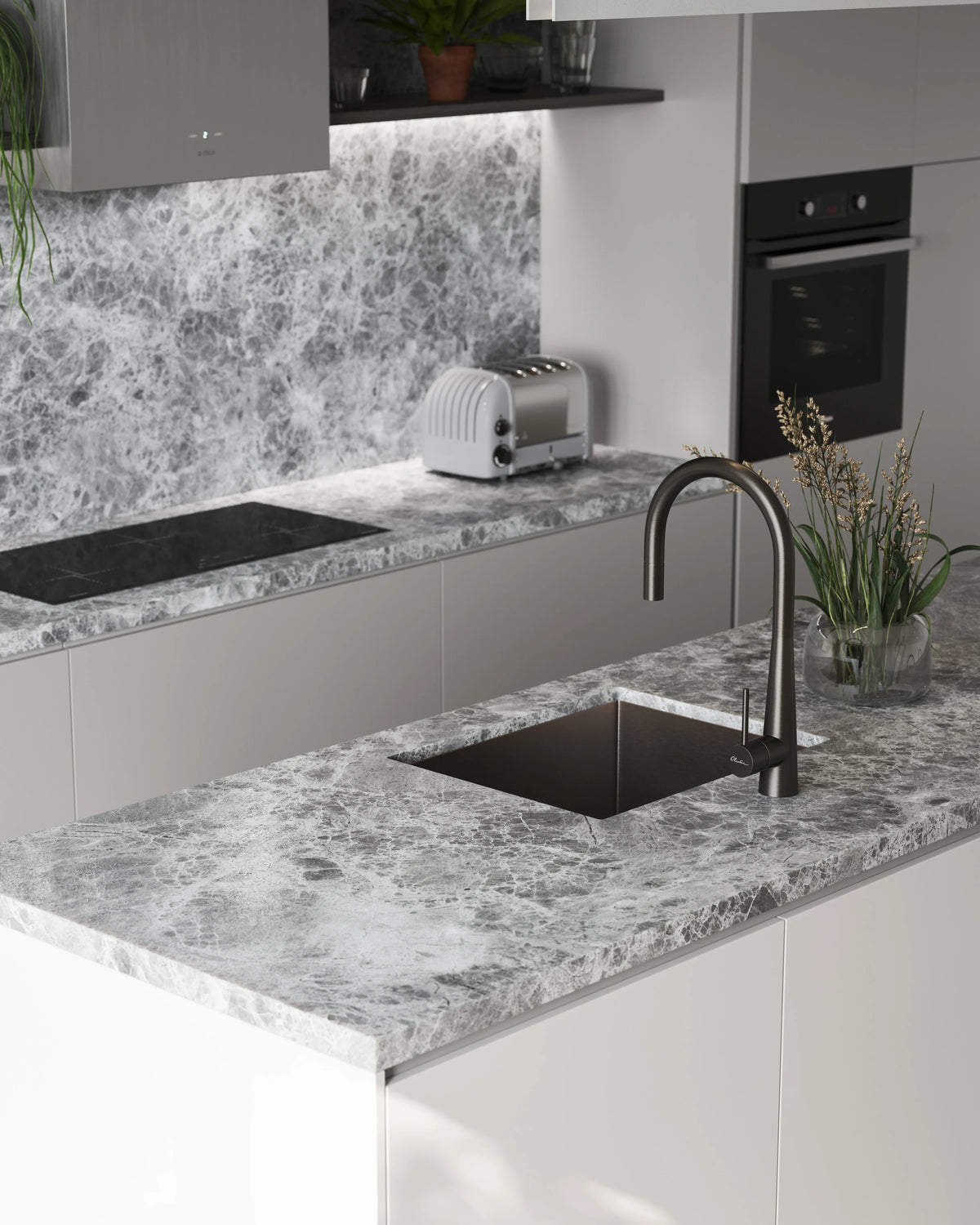 Oliveri Spectra 540mm Single Bowl Sink - Gun Metal, Topmount, Undermount or Flushmount - SB50GM