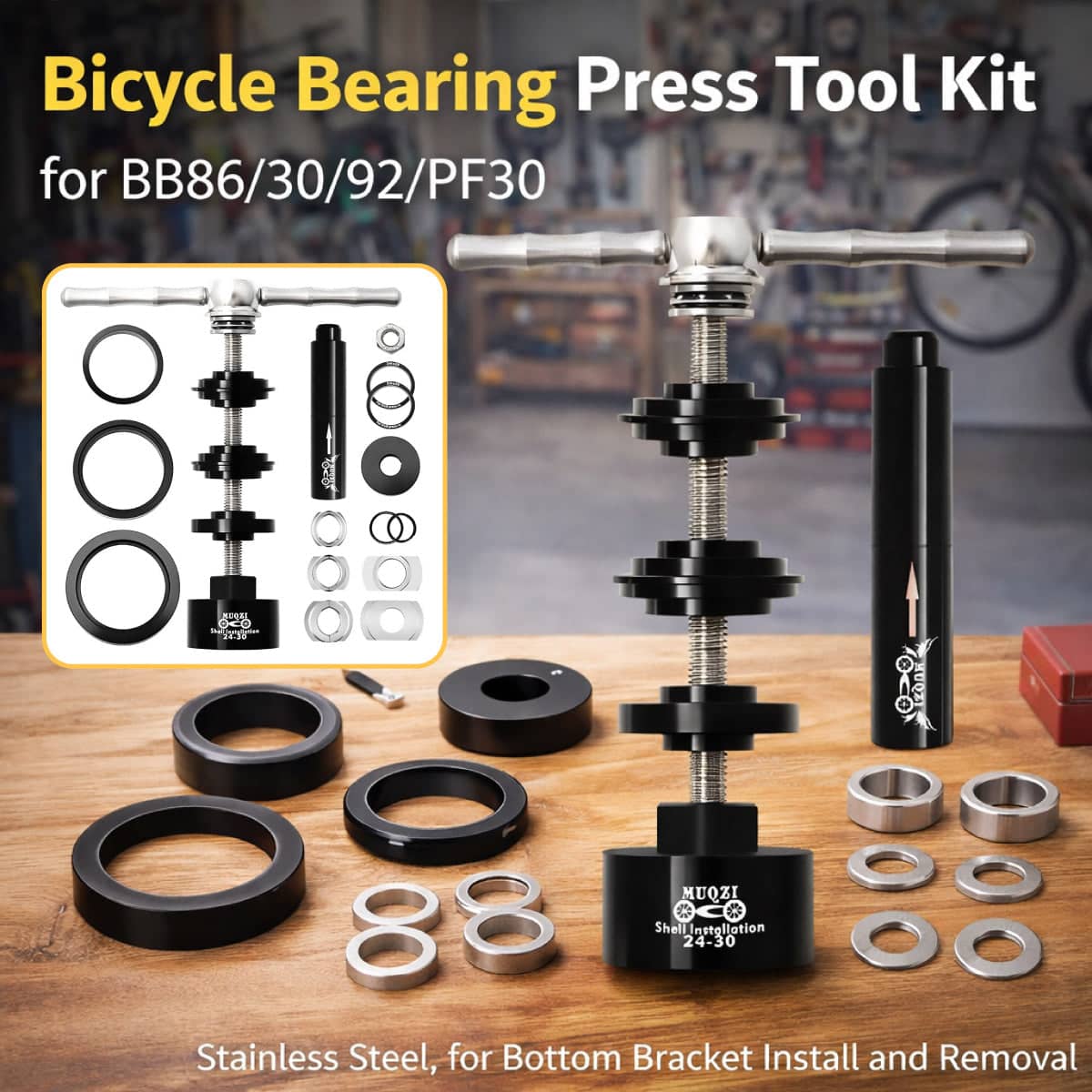 Press-Fit Bike Bottom Bracket Tool Kit for BB86, BB30, BB92 and PF30