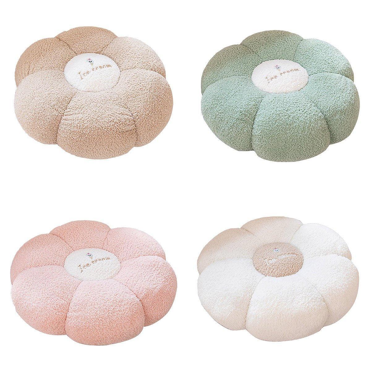 Pumpkin Floor Cushion - Thick Tatami Window Seat Pad, Green - view 3