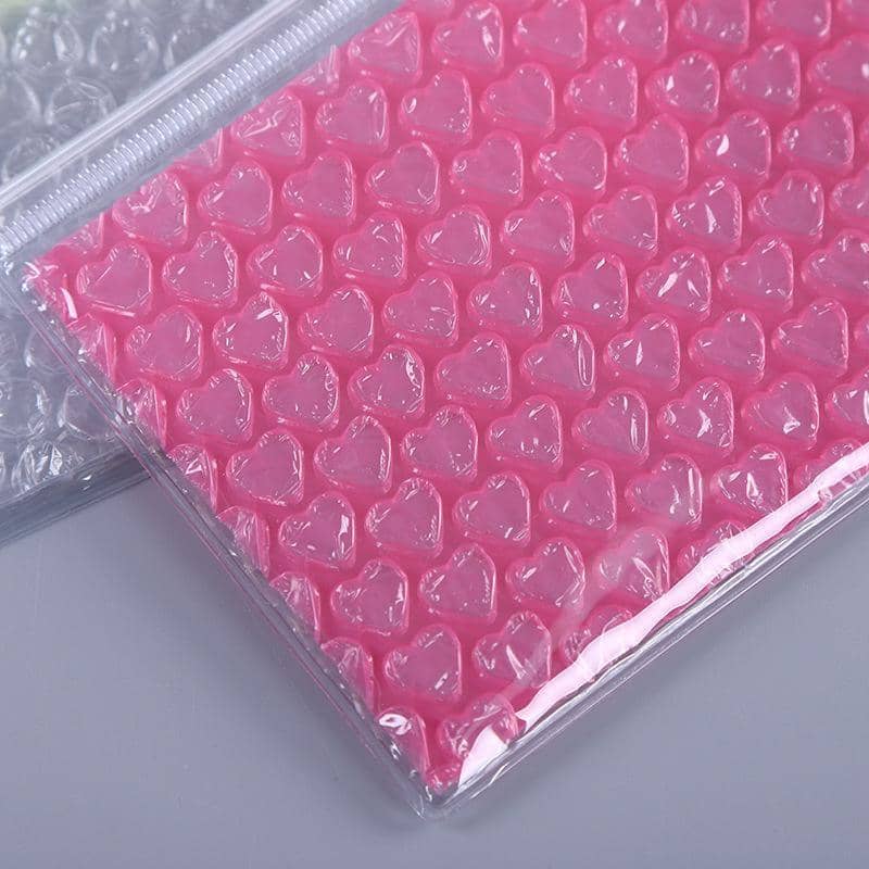PVC Bubble Zipper Bags for Cosmetics and Travel, Pack of 10 - Blue - view 5
