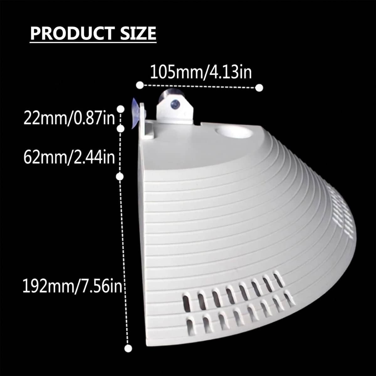 Quarter Round Corner Turtle Basking Platform with Ramp White - view 3