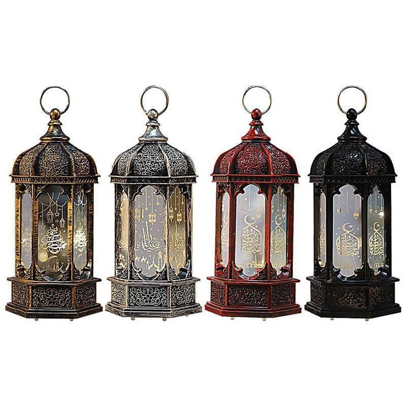 Ramadan LED Wind Light Lantern for Eid Mubarak Decor - Red - view 3