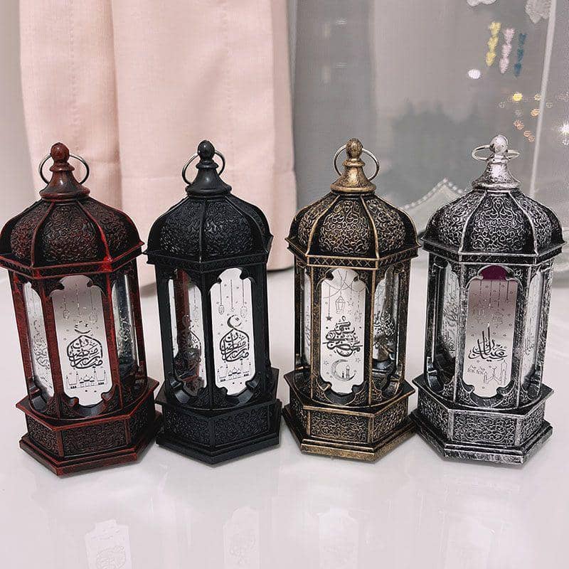 Ramadan LED Wind Light Lantern for Eid Mubarak Decor - Red - view 5