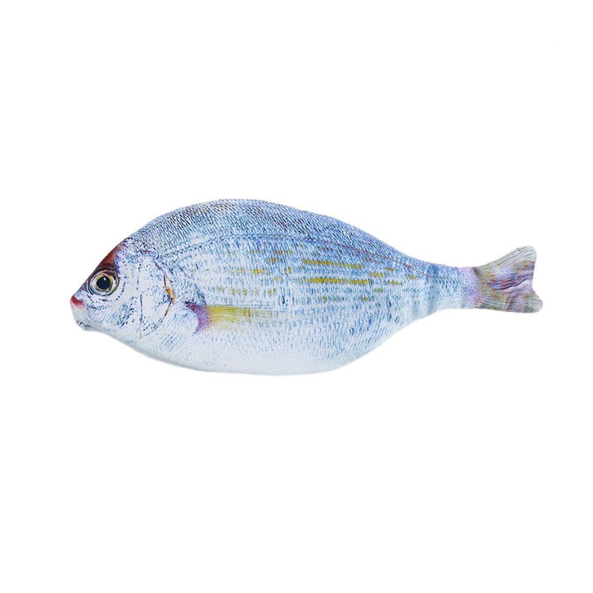 Realistic Fish Pencil Case, Large Capacity - Silver Round Fish