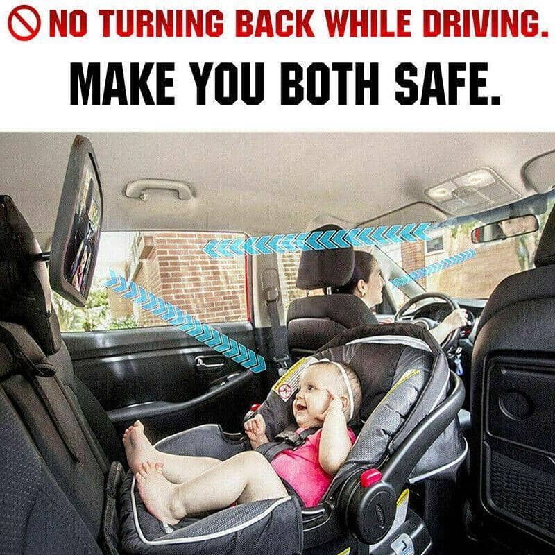 Rear Facing Car Mirror for Baby, 360 Degree Adjustable Back Seat View - view 3