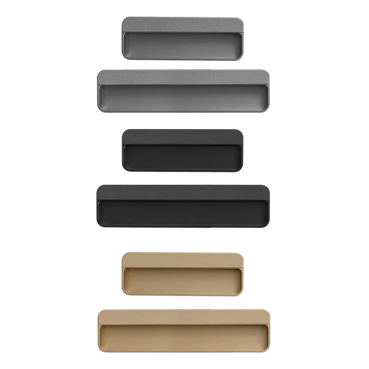 Recessed Invisible Cabinet Door Handle - Champagne Gold, 140 mm - view 3