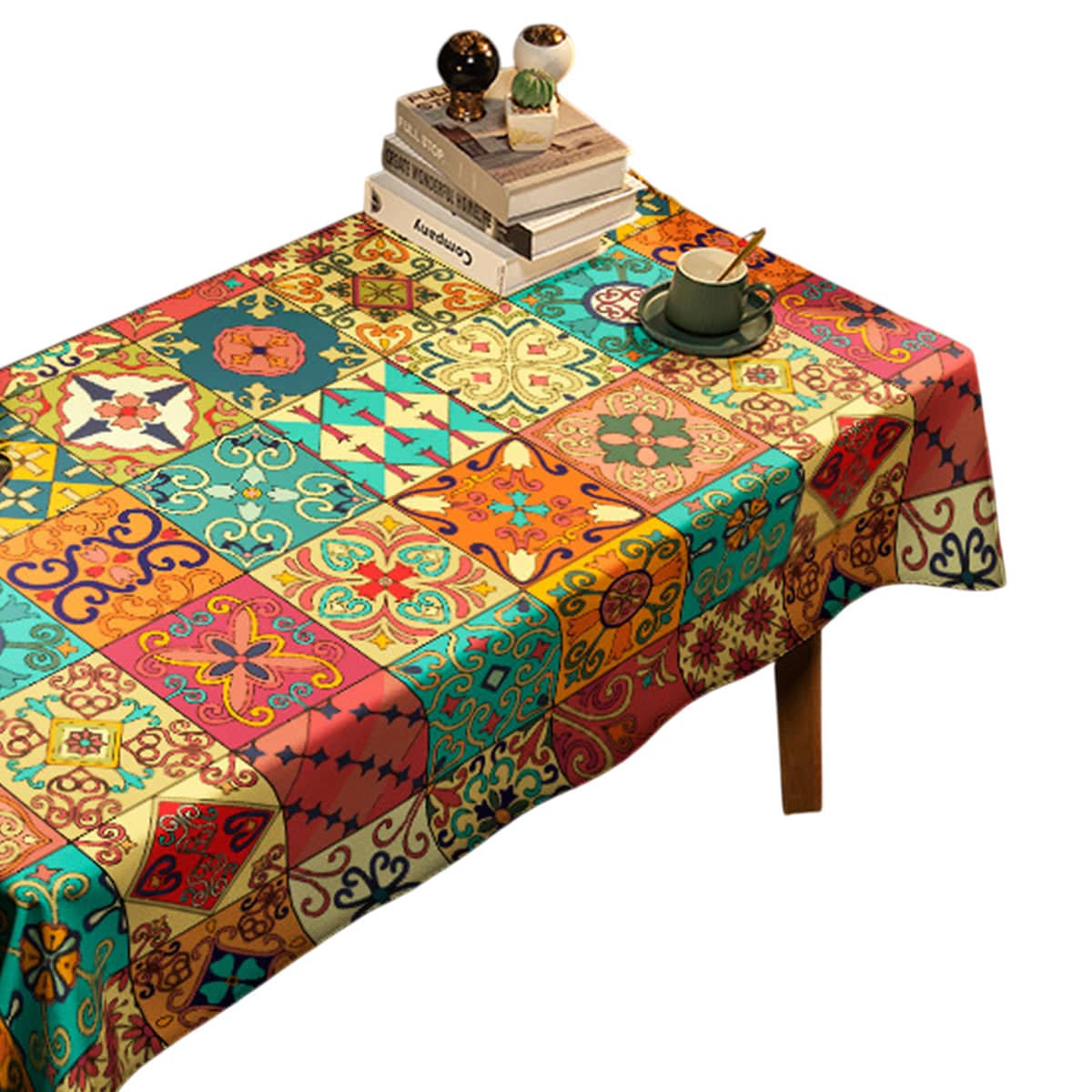 Rectangular Nordic Pattern Tablecloth for Dining Tables 130 x 80 cm - view 2