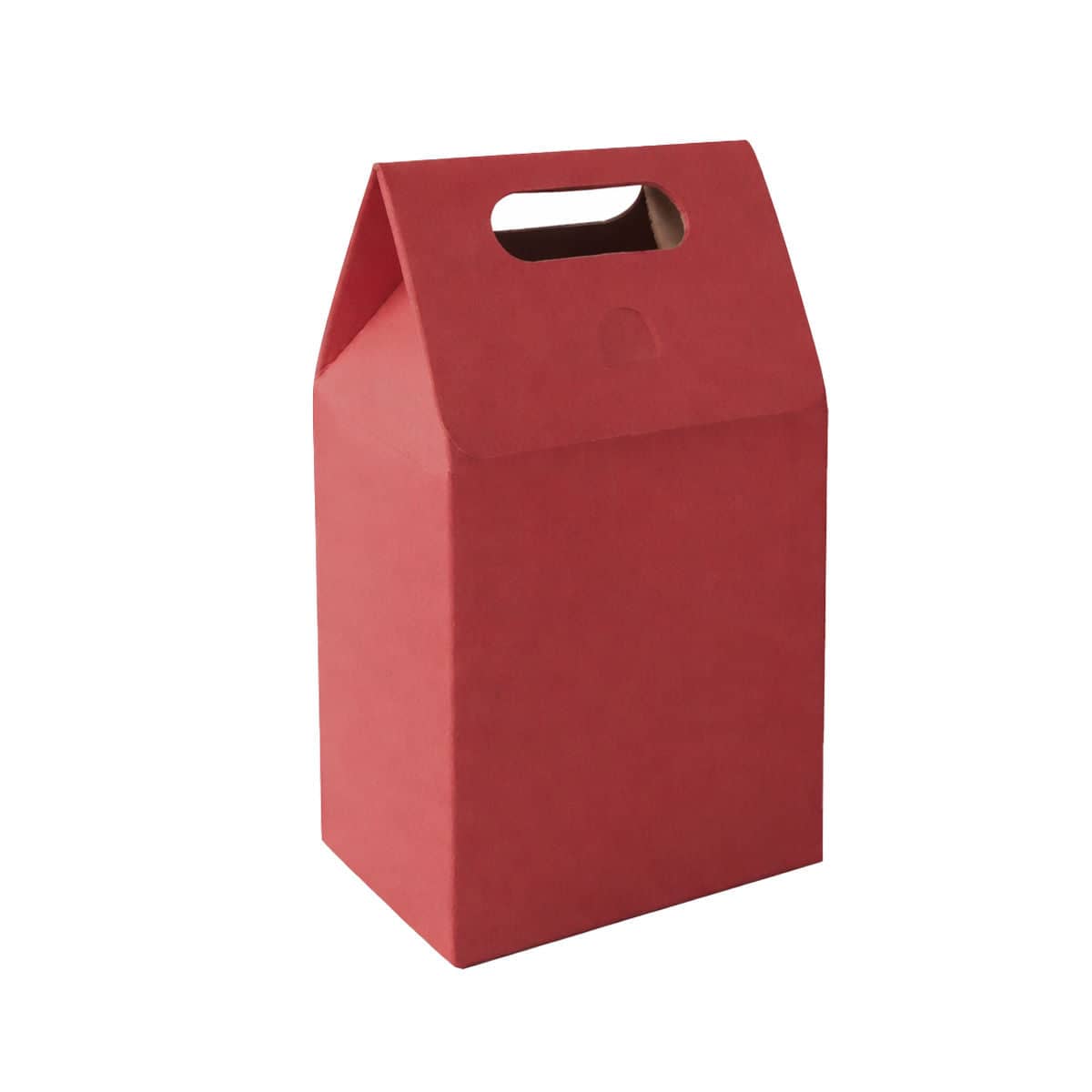 Red Gable Gift Boxes with Handle, Pack of 30 - 15.8 x 8.8 x 26.5 cm