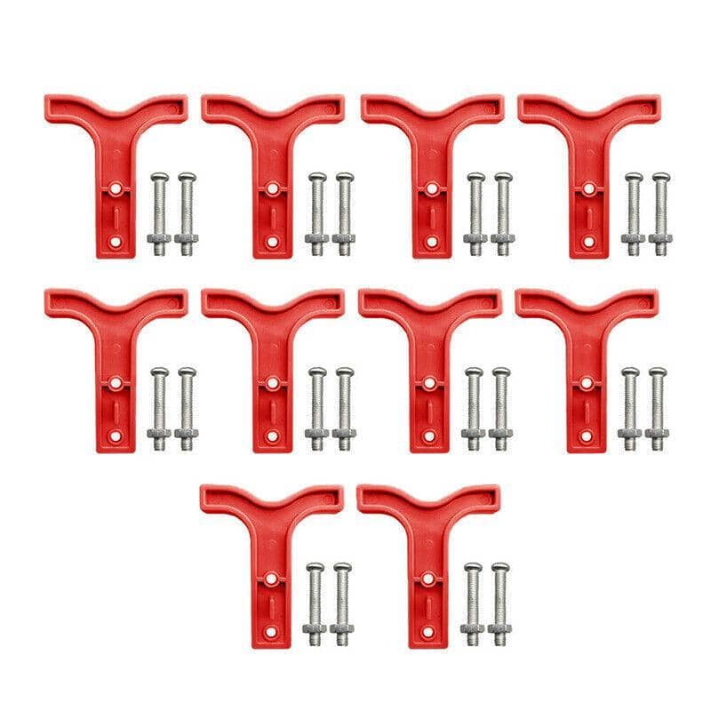 Red T-Bar Handles for 50 Amp Anderson Style Plug Connectors - Pack of 10 - view 2