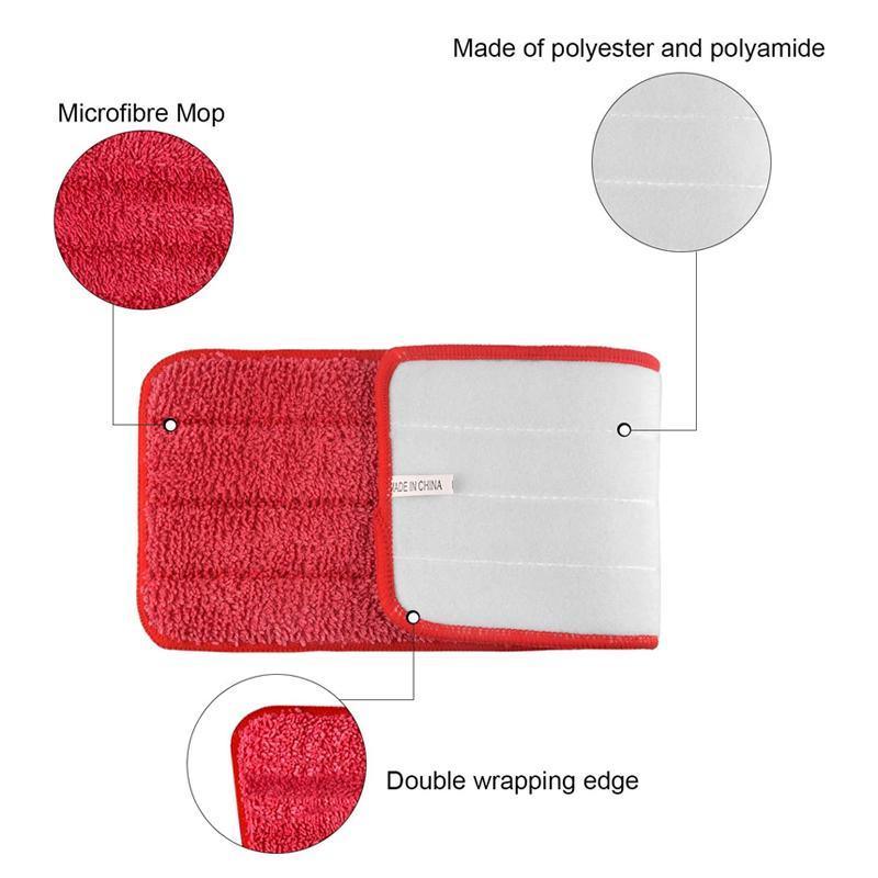 Replacement Microfibre Flat Mop Head Refill Pad - Blue - view 10