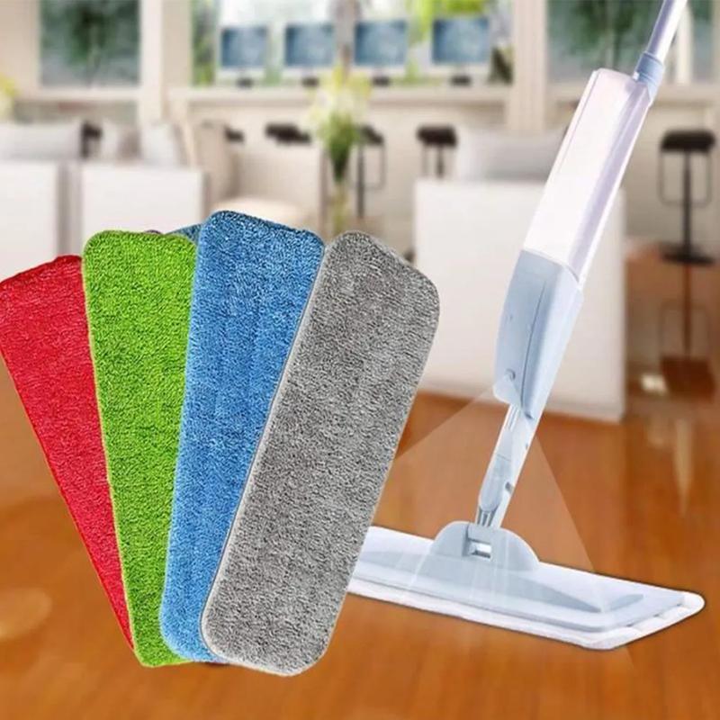 Replacement Microfibre Flat Mop Head Refill Pad - Blue - view 6