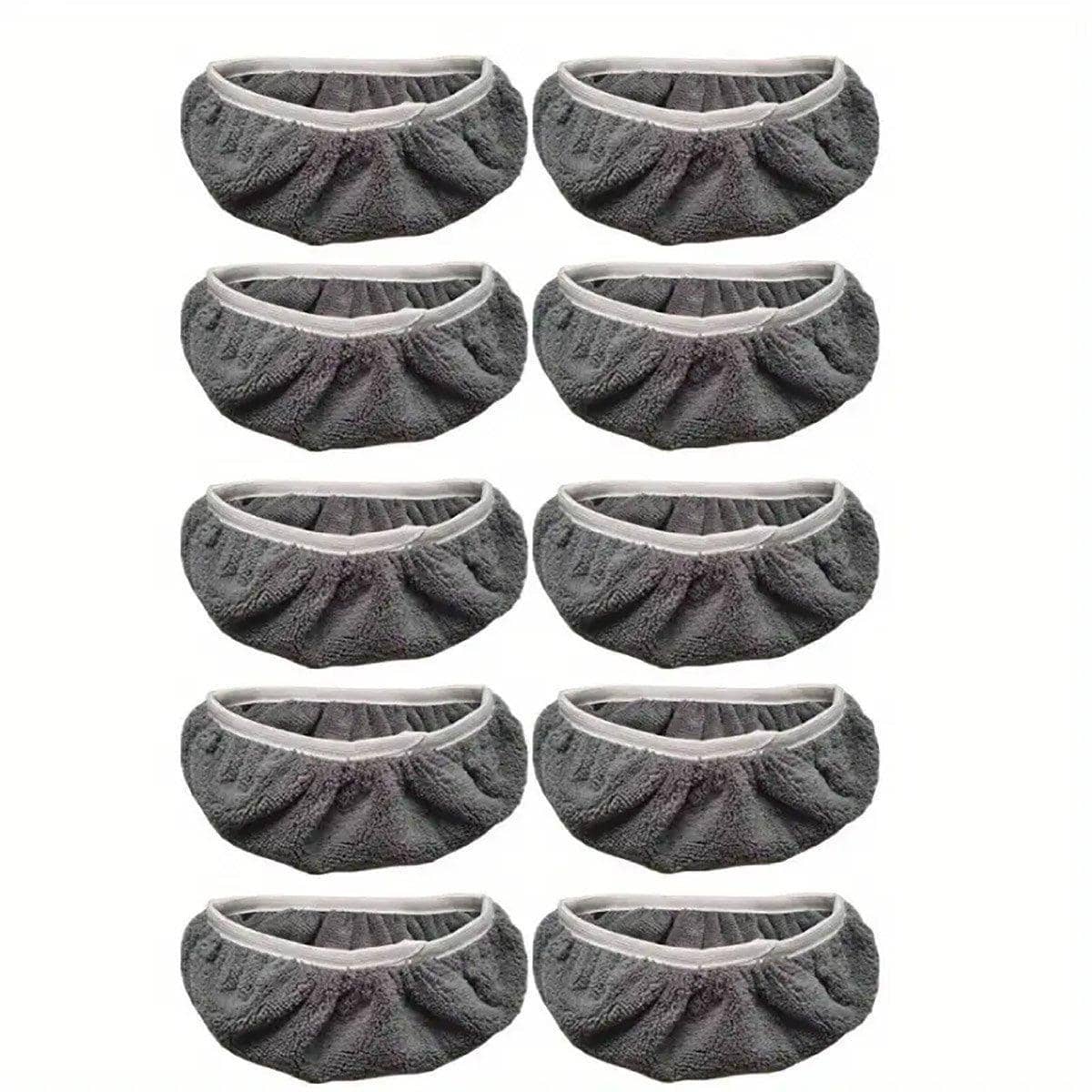 Replacement Mop Cloth Covers, 10 Pack - Grey Microfibre Refills