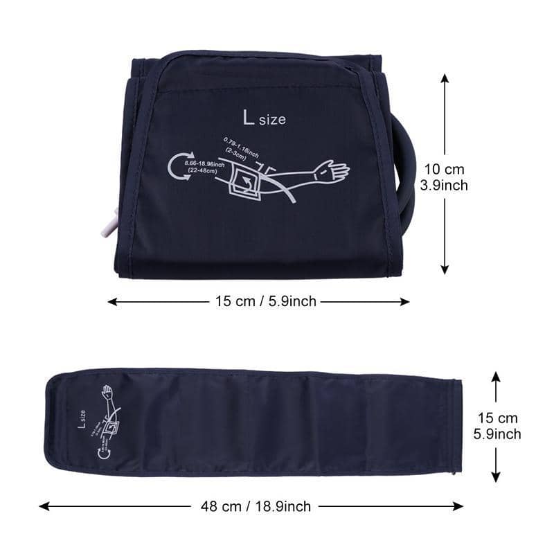 Replacement Upper Arm Cuff 22 to 48 cm for Digital Blood Pressure Monitors - view 3