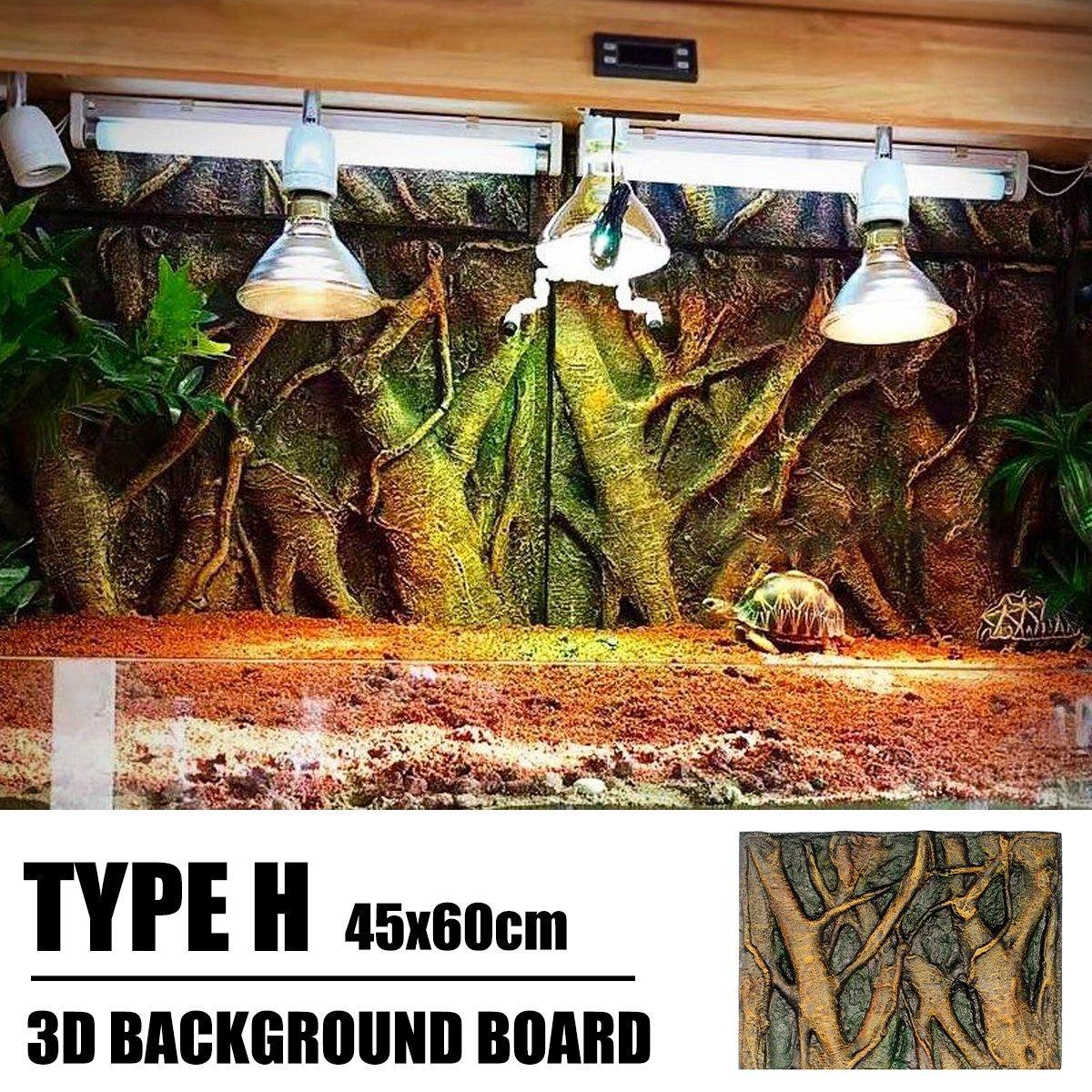 Reptile Tank Background Board 3D Foam 60x45cm - Model D - view 6