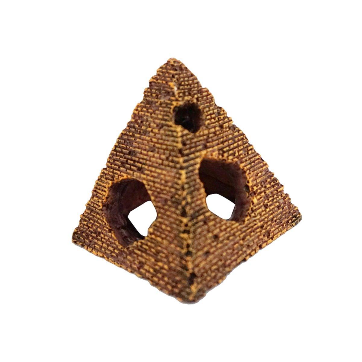 Resin Aquarium Ornament Fish Tank Decoration - Large Pyramid
