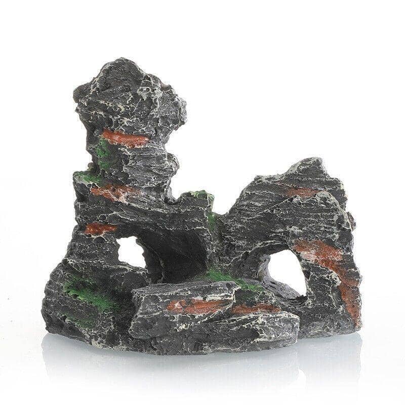 Resin Aquarium Rock Cave Ornament - Window Peak, 10 x 5.5 x 10 cm - view 4