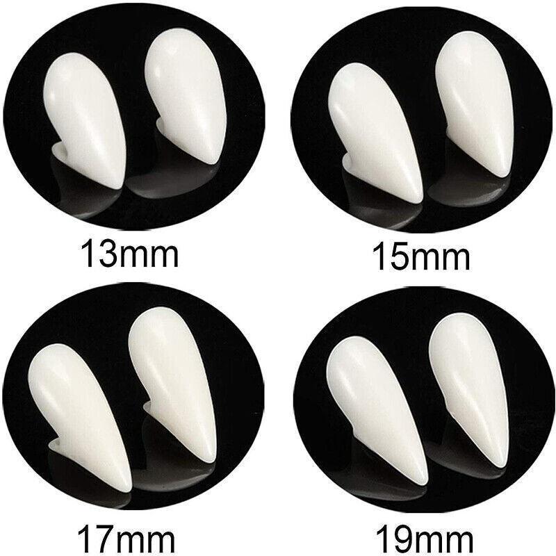 Resin Vampire Teeth Fangs for Halloween Dress up - 17mm, Pack of 2 - view 4