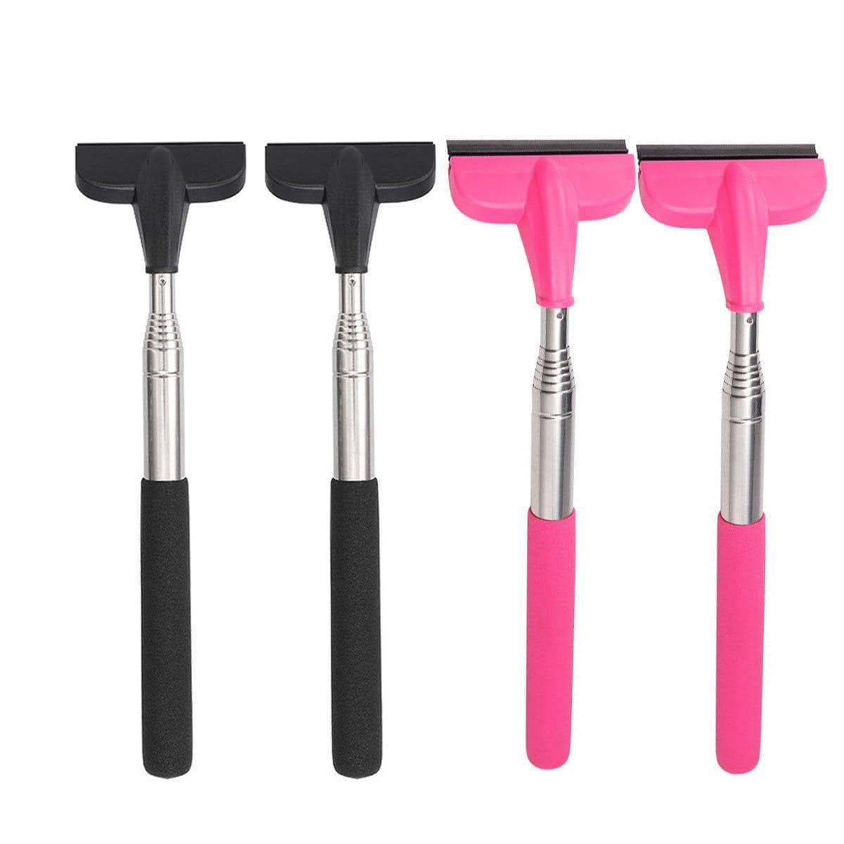 Retractable Car Mirror Wiper, Pack of 2 - Pink - view 3